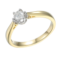 Pierścionek złoty z diamentem