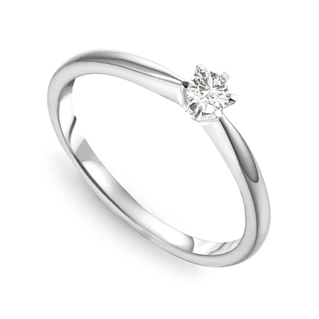 Pierścionek złoty z diamentem