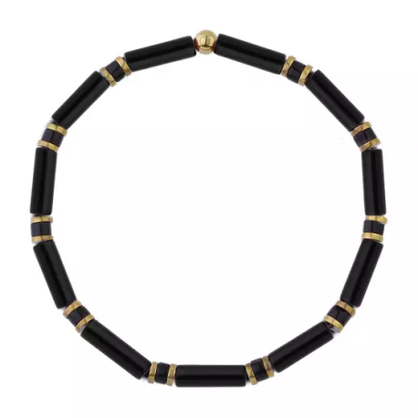 Bransoletka męska z onyksów