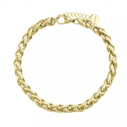 Bransoletka damska łańcuszkowa w splocie lisi ogon ze stali szlachetnej – GIL JUBILER