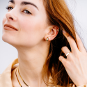 Złote kolczyki w kształcie kropli próby 585 – GIL JUBILER