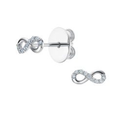 kolczyki złote nieskończoność