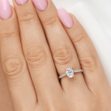 Pierścionek złoty z diamentami 1,04 CT