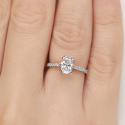 Pierścionek złoty z diamentami 1,04 CT