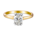 Pierścionek z diamentem lab. 1 Ct