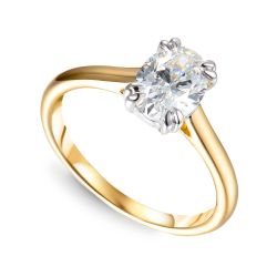 Pierścionek z diamentem lab. 1 Ct