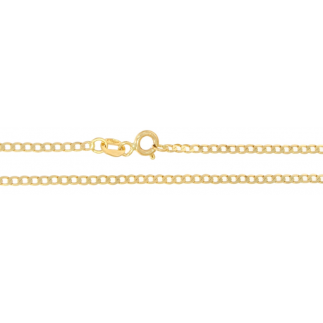 Złoty łańcuszek pancerka 50 cm