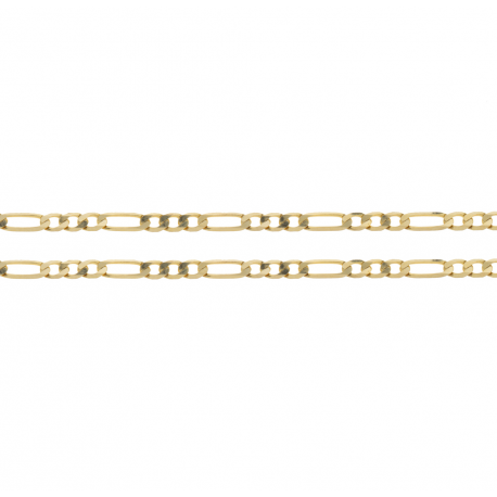 Złoty łańcuszek Figaro 42 cm