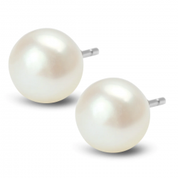 Srebrne kolczyki perły
